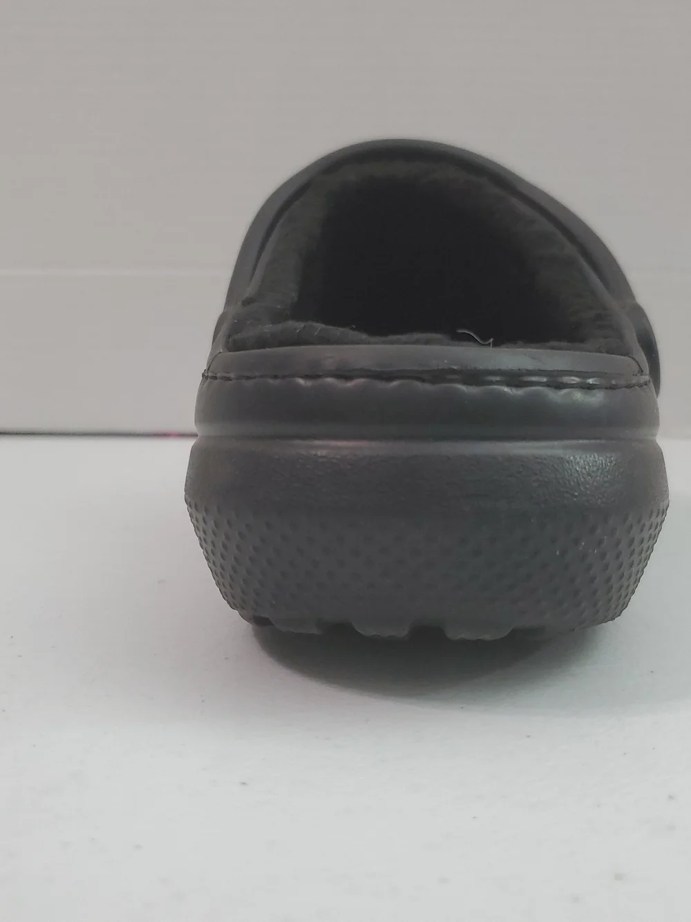 CROCS Men's 9 Womens 11 Classic Lined Clog - Black On Black